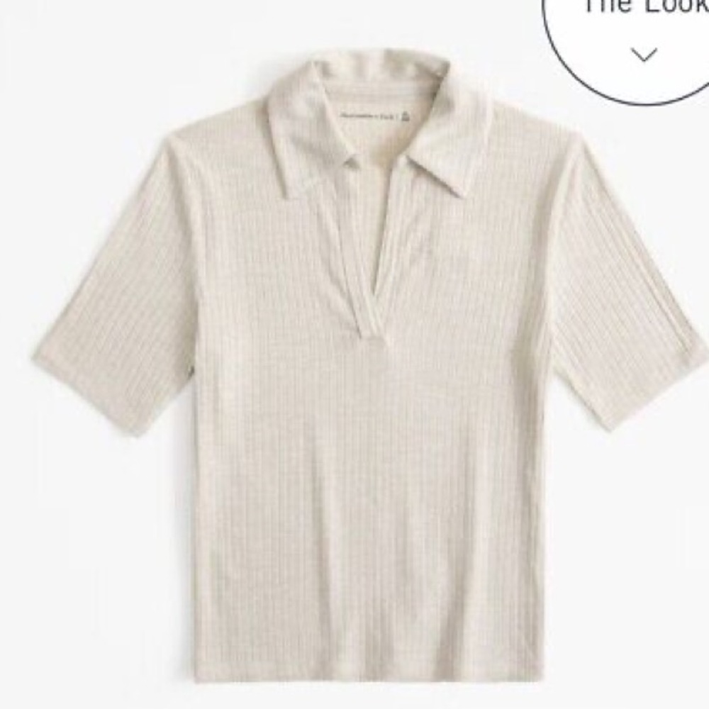 Women’s Beige Polo Shirt
